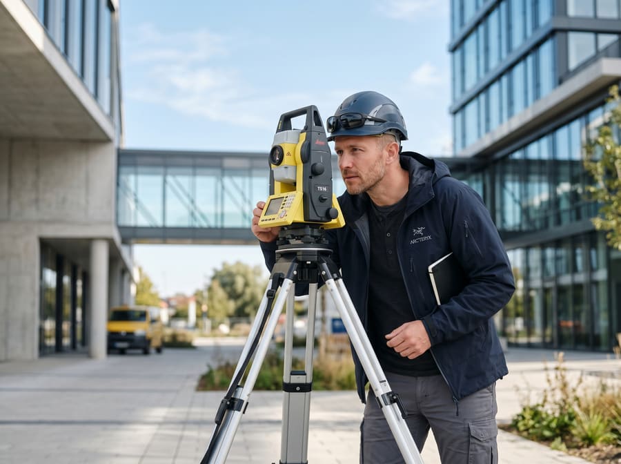 land surveyors at work